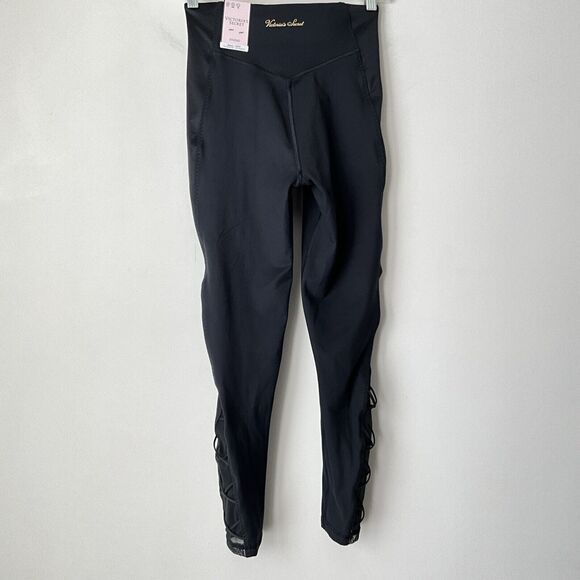Victoria’s Secret Leggings Black Studio 7/8 High Rise Breathable S - Picture 3 of 13